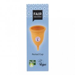 Fair Squared Menstruační kalíšek L z přírodního latexu s látkovým sáčkem