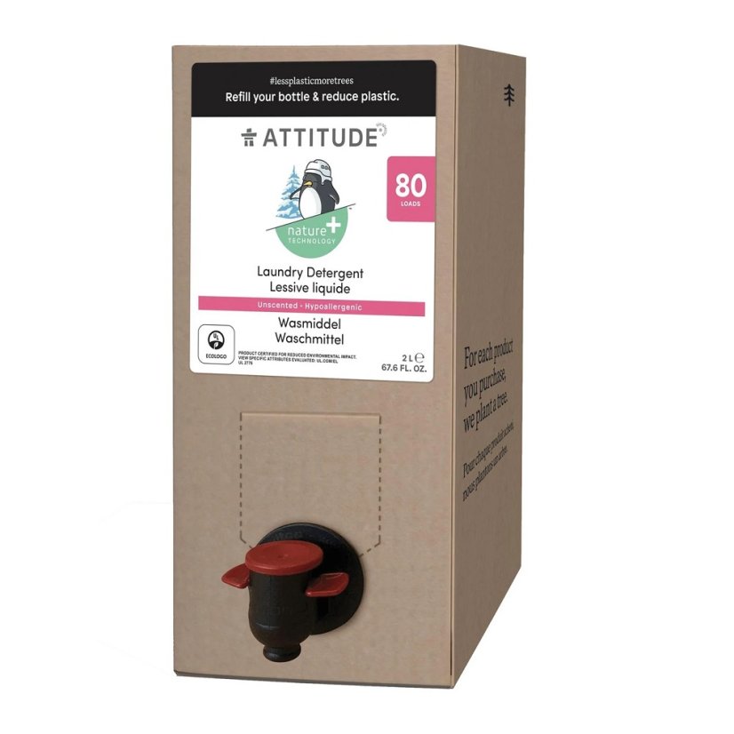 Attitude Prací gel pro děti bez vůně 2L (80 pracích dávek)-náhradní kanystr