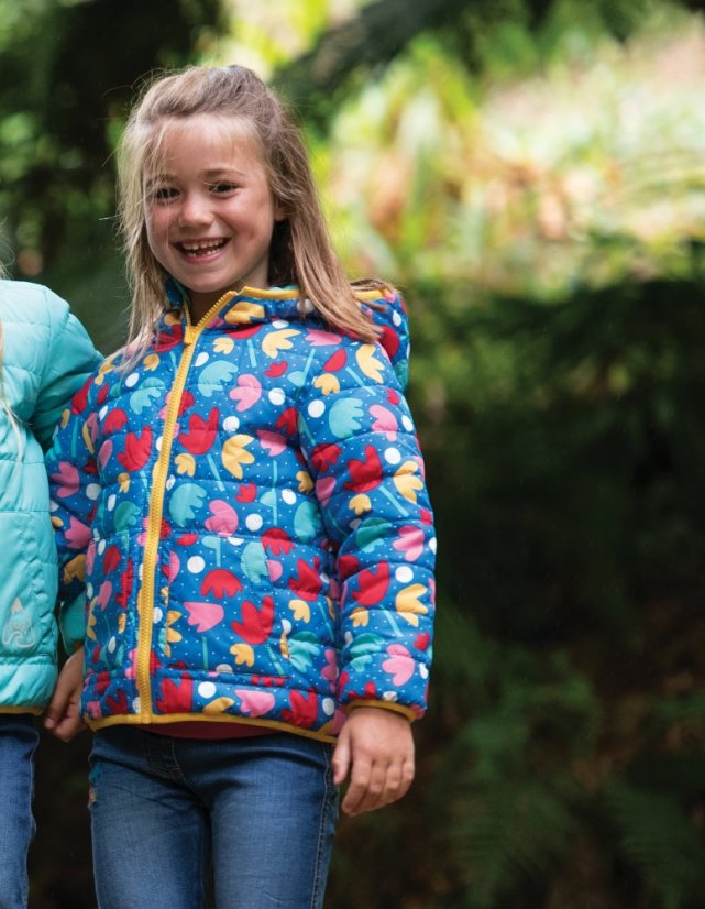 FRUGI Oboustranná voděodolná bunda Lotus Bloom