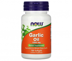 NOW Garlic Oil, česnekový olej, 1500 mg x 100 softgel kapslí
