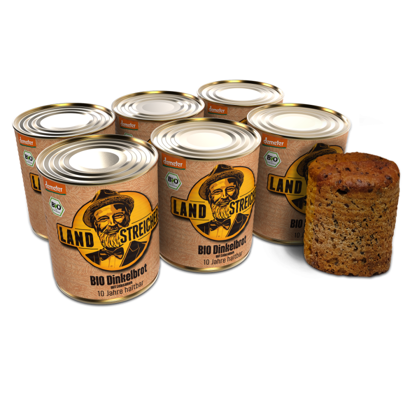 Špaldový kváskový chléb BIO Demeter trvanlivý až 10 let 385g | Landstreicher