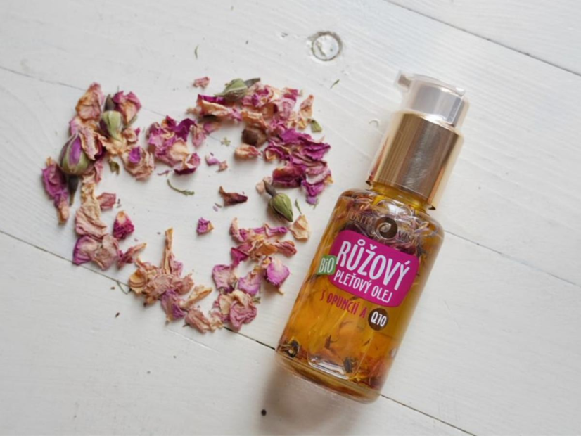 Purity Vision Růžový pleťový olej s opuncií a Q10 BIO 45ml