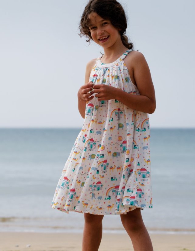 FRUGI šaty z BIO bavlny na ramínka TABITHA