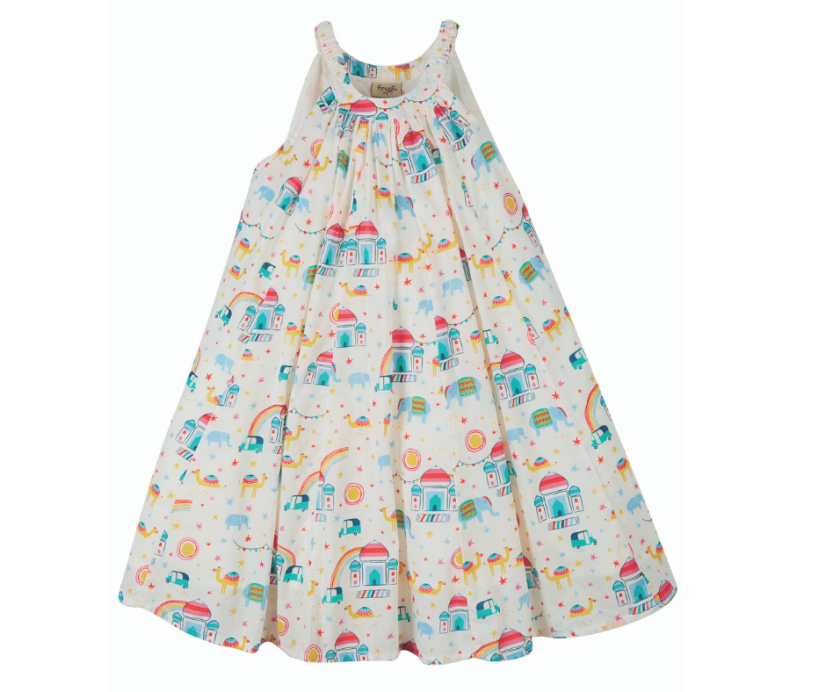 FRUGI šaty z BIO bavlny na ramínka TABITHA