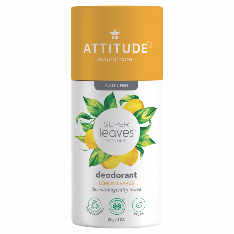Attitude Prírodný tuhý deodorant Super leaves Citrusové listy 85g
