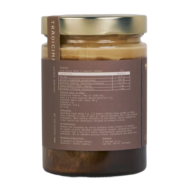 Med so Shilajitom SHILAJIX 650 g – energia, sústredenie a hormonálna rovnováha | Tradicina