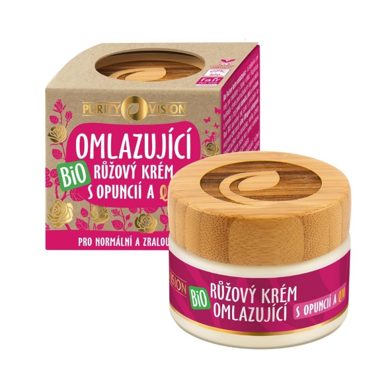 Purity Vision Růžový krém omlazující s opuncií a Q10 BIO 40ml Purity Vision Růžový krém omlazující s opuncií a Q10 BIO 40ml