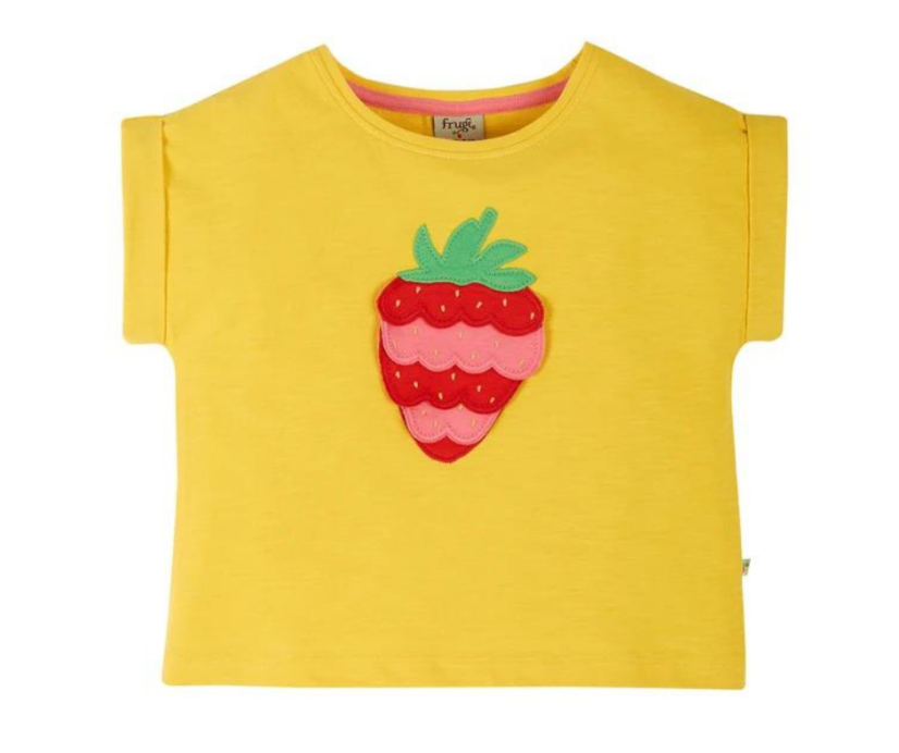 FRUGI Tričko z BIO bavlny s krátkým rukávem JAHODA