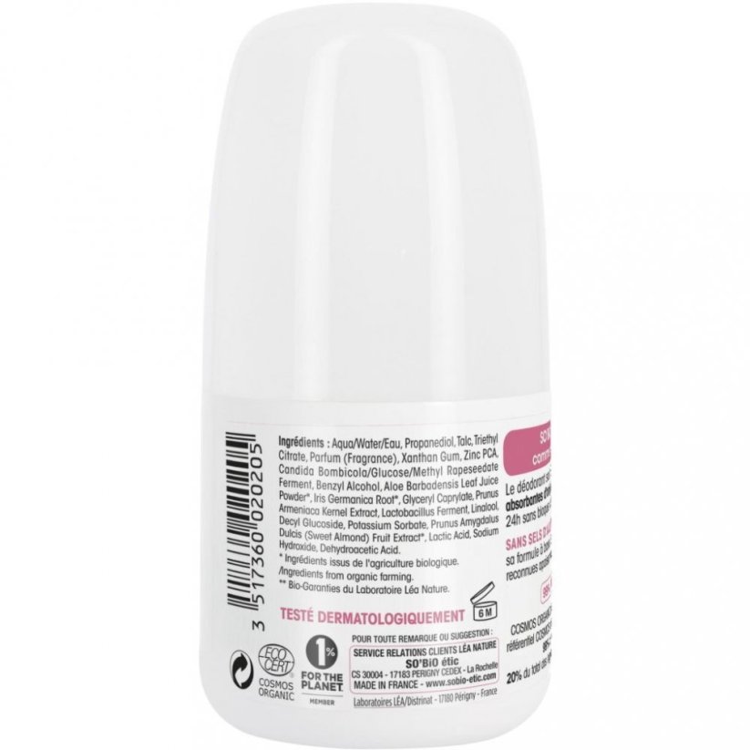 SOBiO Prírodný deodorant 24h upokojujúci s mandľovým mliekom BIO 50ml