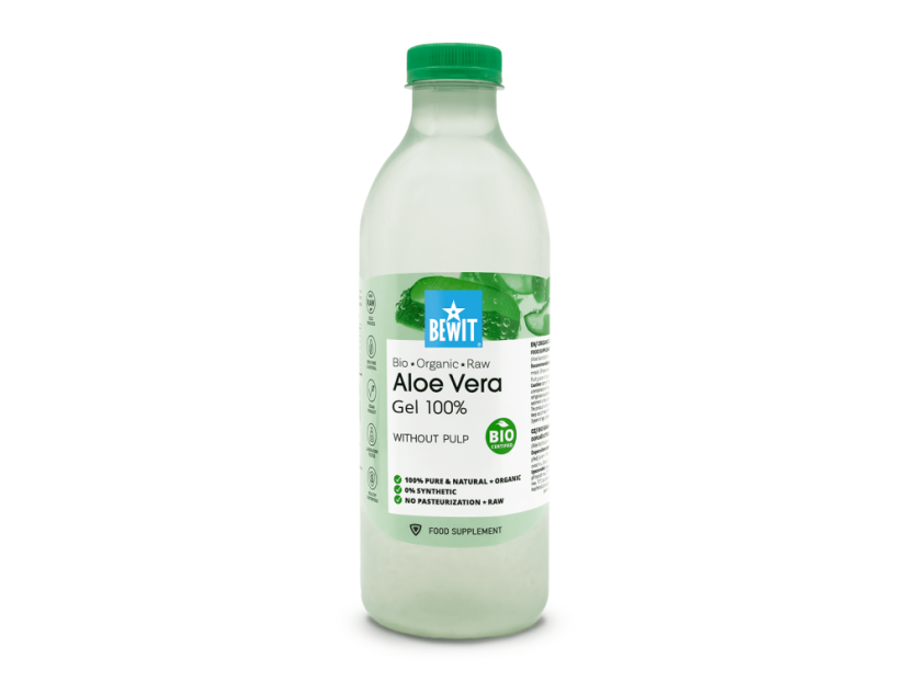 BEWIT Aloe Vera gél bez dužiny BIO RAW – čistá sila aloe pre trávenie, imunitu a vitalitu 1000ml