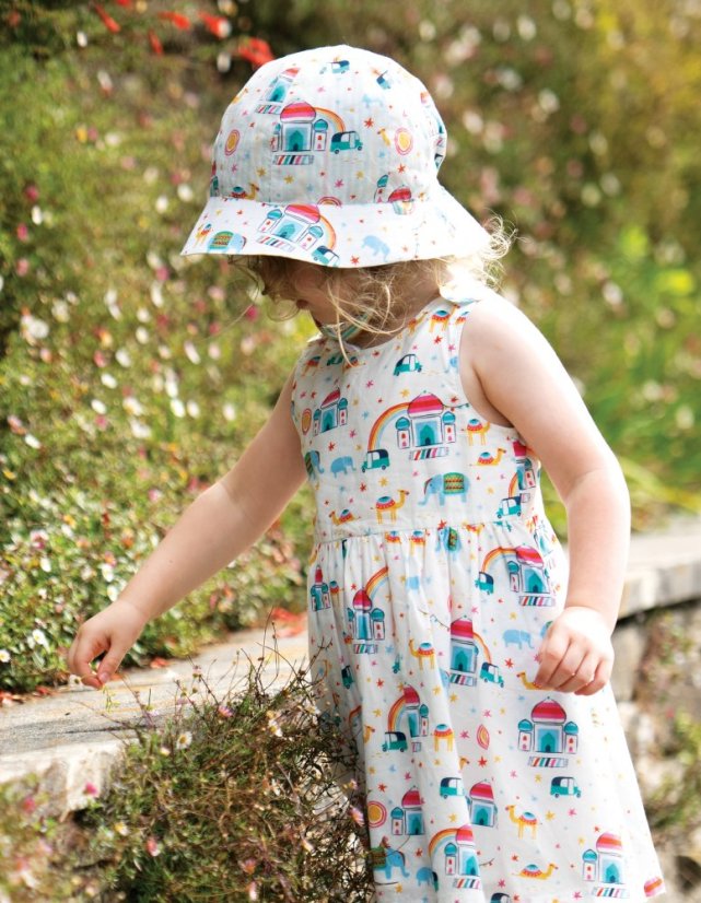 FRUGI Oboustranný klobouček z BIO bavlny TAJ MAHAL
