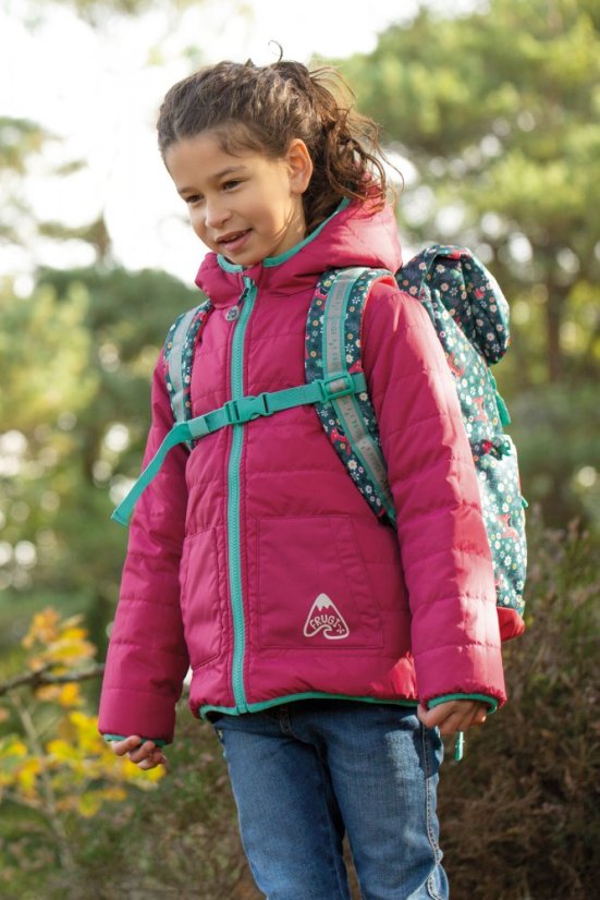 FRUGI Oboustranná voděodolná bunda Pink Mountain