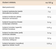 SupraMedex Med obohacený 100% extraktem z hub ANIMAL