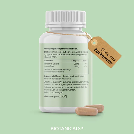 Rostlinný selen z hořčice 180 kapslí | Biotanicals
