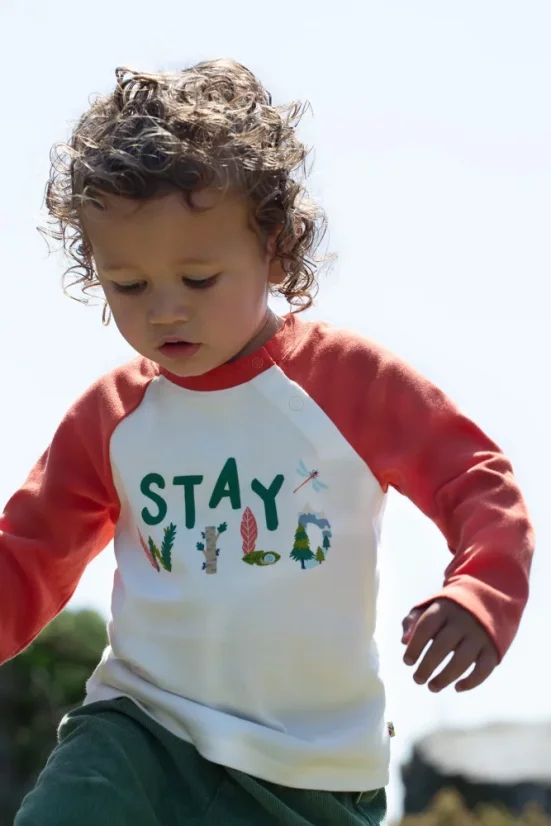FRUGI Tričko z BIO bavlny s dlhým rukávom STAY WILD