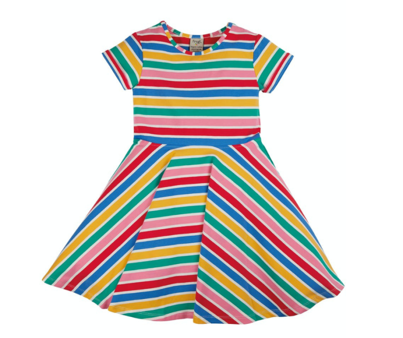 FRUGI šaty z BIO bavlny Skater Stripes
