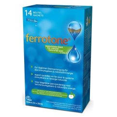 Ferrotone® 100% přírodní zdroj železa s jablkem a vitamínem C 14 denní balení