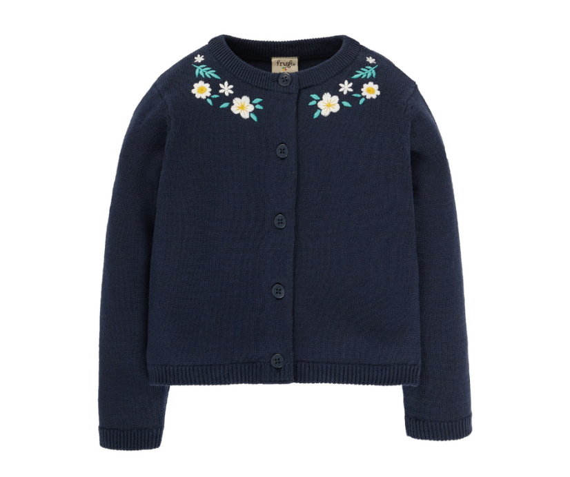FRUGI svetřík z úpletu z organické bavlny INDIGO