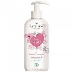 Attitude Dětské tělové mýdlo a šampon (2v1) bez vůně Baby leaves 473ml