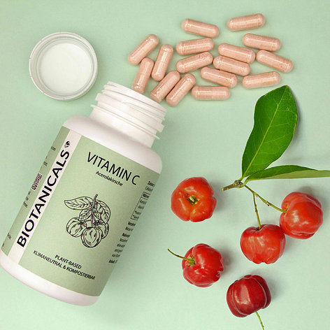 Vitamín C z aceroly 120 kapsúl - 165 mg, 206 % NRV, prírodný | Biotanicals