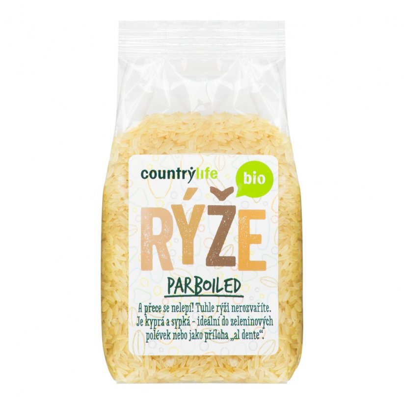 Country Life Ryža parboiled BIO 500g