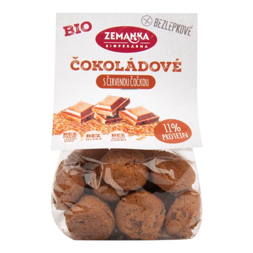 Zemanka Hrudky šošovicové s kokosom a čokoládou bezlepkové BIO 100g