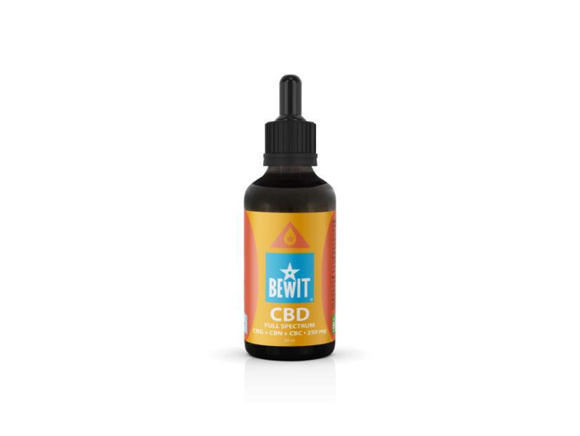 Bewit CBD Full Spectrum CBG + CBN + CBC 250mg Konopný olej bioregal1