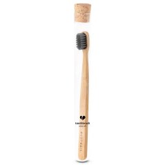 EcoHeart Bambusový zubní kartáček Extra Soft Černý ve skleněném pouzdře