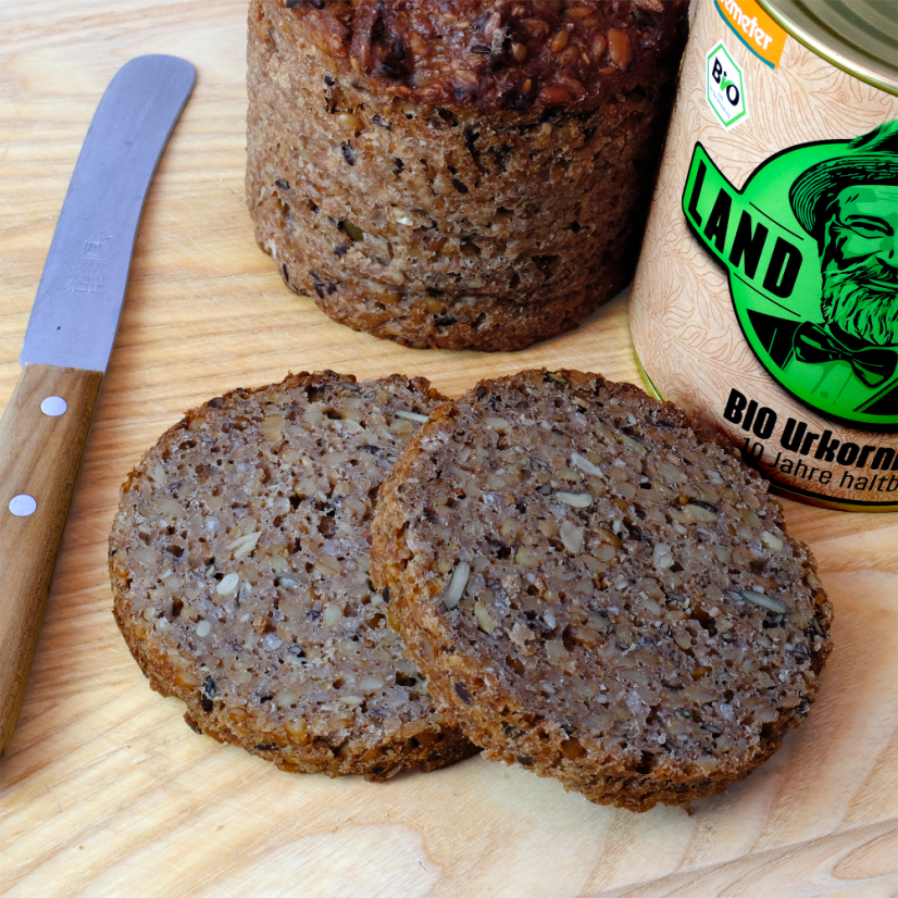 Prastarý obilný chlieb BIO Demeter trvanlivý až 10 rokov 515g | Landstreicher