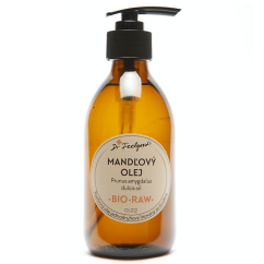 Dr. Feelgood Mandlový olej BIO RAW 250ml sklo s pumpičkou