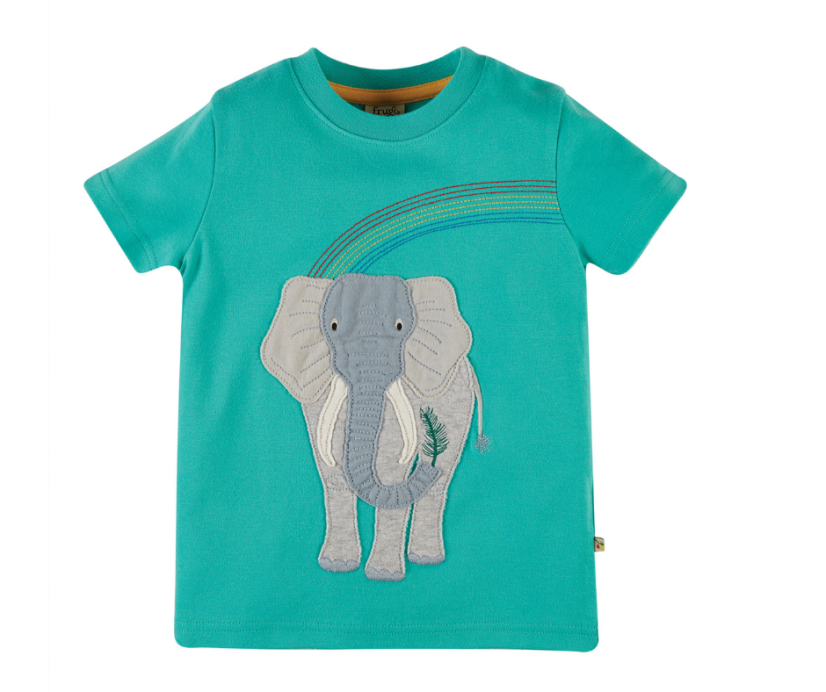 FRUGI Tričko z BIO bavlny s krátkým rukávem ELEPHANT