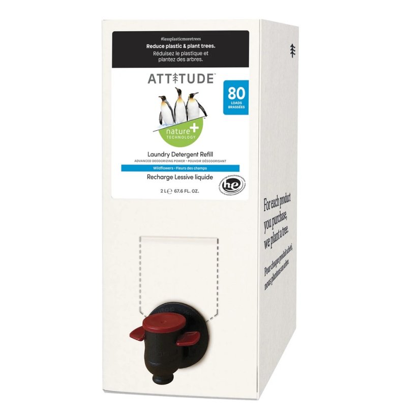 Attitude Prací gel s vůní lučních květin 2L (80 pracích dávek)-náhradní kanystr Attitude Prací gel s vůní lučních květin 2L (80 pracích dávek)-náhradní kanystr