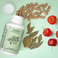 Železo + vitamín C z kari listov 120 kapsúl | Biotanicals