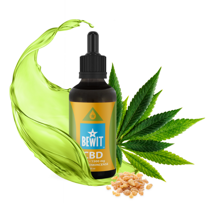 Bewit CBD Pure 1500mg Konopný olej s kadidlem 50ml bioregal