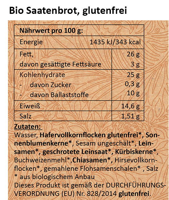 Bezlepkový chléb BIO Demeter trvanlivý až 10 let 600 g | Landstreicher