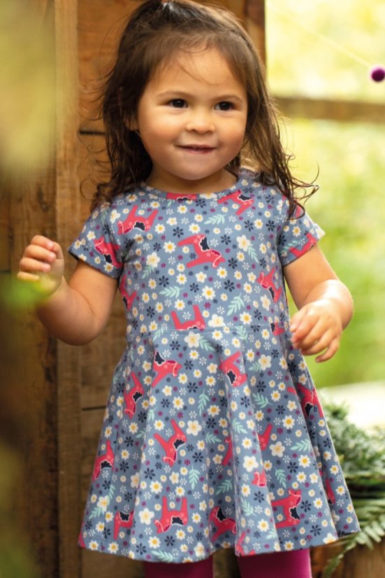 FRUGI šaty z BIO bavlny Skater DITSY