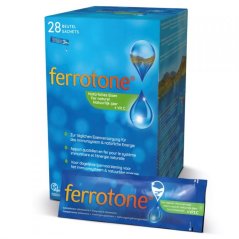 Ferrotone® 100% prírodný zdroj železa s jablkom a vitamínom C 28 denné balenie