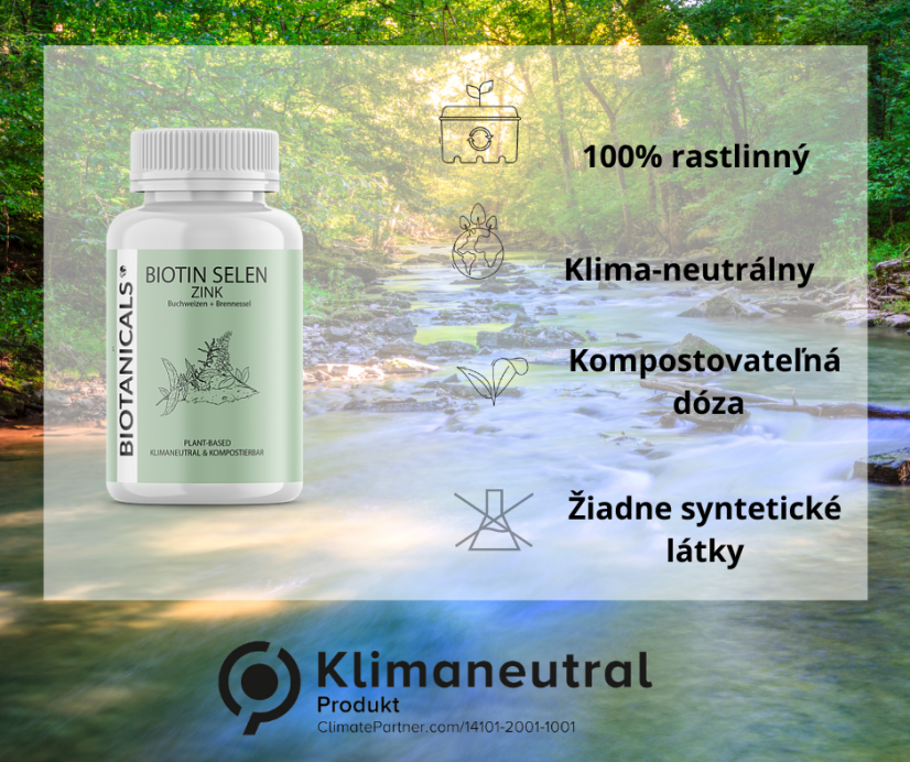 Biotanicals BIOTIN, SELÉN A ZINOK 120 kapsúl bioregal2