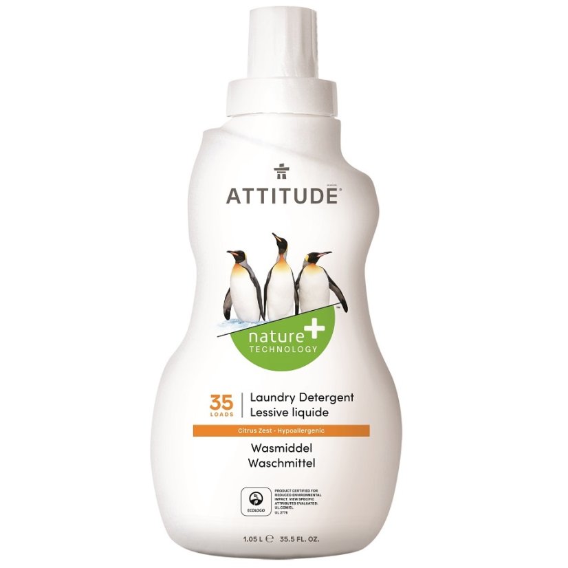 Attitude Prací gel s vůní citronové kůry 1050 ml (35 pracích dávek)