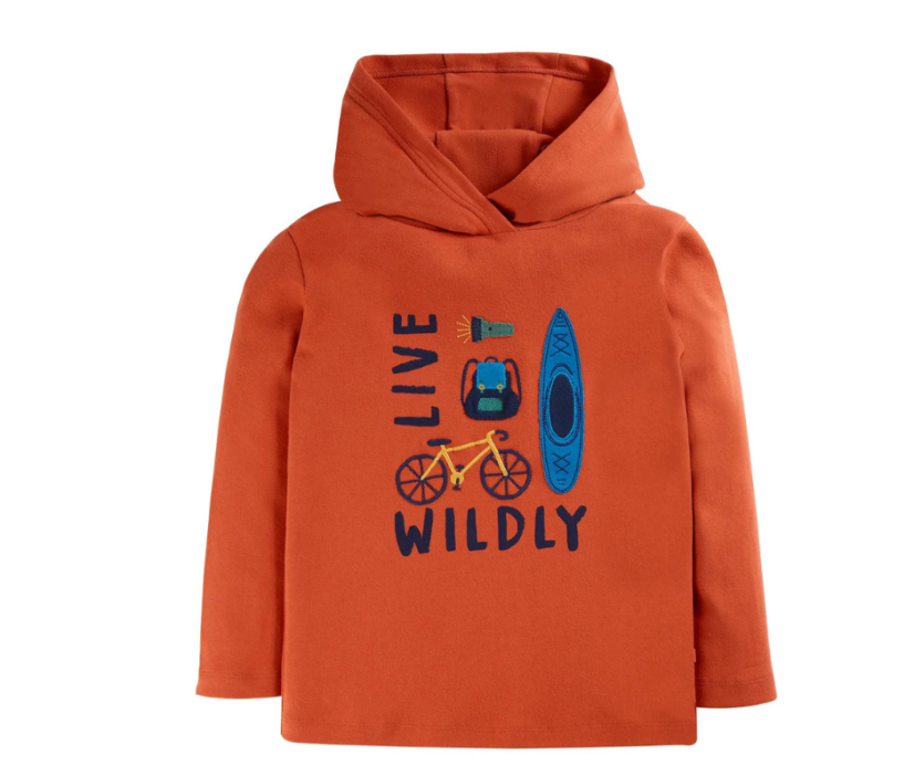 FRUGI Tričko z BIO bavlny s dlouhým rukávem CAMPFIRE