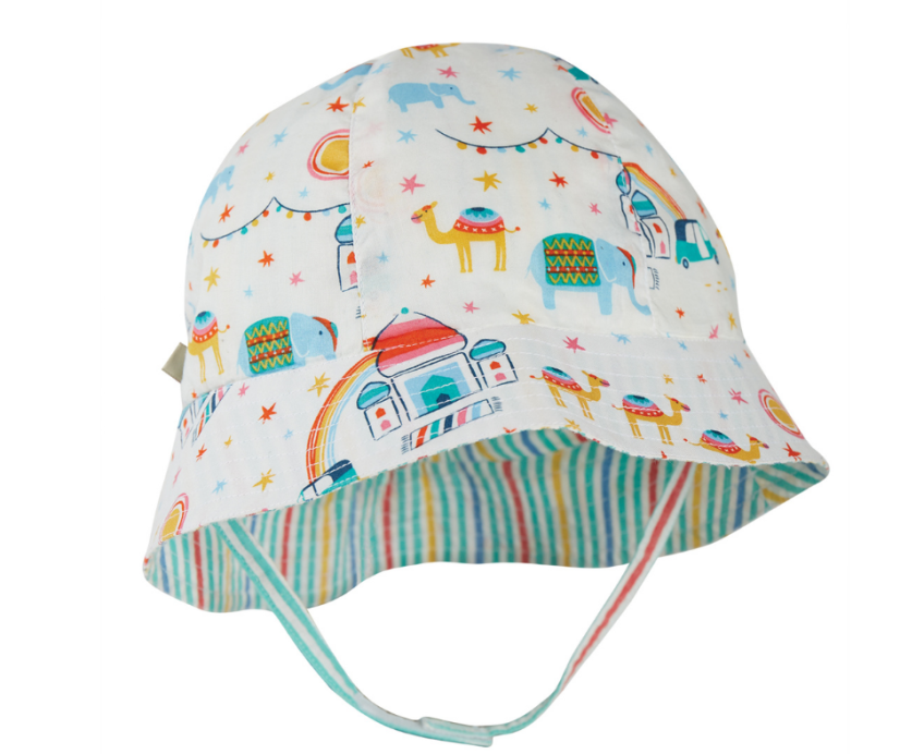 FRUGI Oboustranný klobouček z BIO bavlny TAJ MAHAL