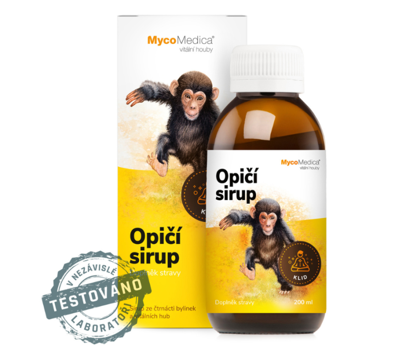 MycoBaby Opičí sirup z vitálních hub a bylinek 200ml (Klid)