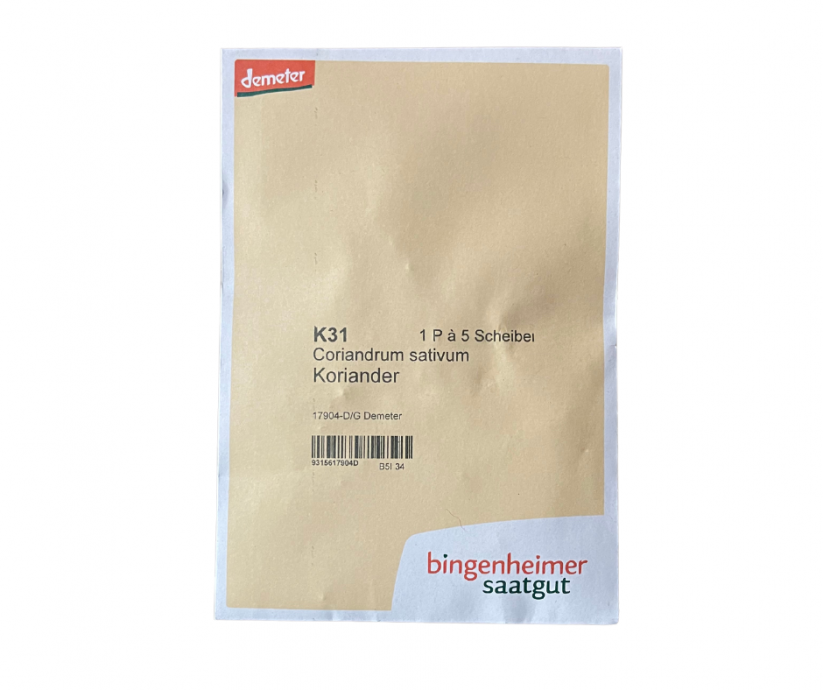 Bingenheimer BIO Semienka KORIANDER (Demeter certifikát)