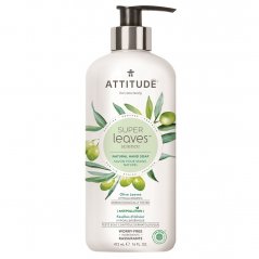 Attitude Mýdlo na ruce Super Leaves s detoxikačním účinkem, olivové listy 473ml