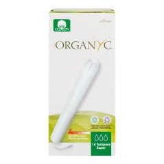 Organyc Tampóny s aplikátorom SUPER 14ks BIO bavlna