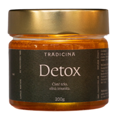 DETOX – bylinný med pre trávenie, pečeň a vitalitu 200 g | Tradicina