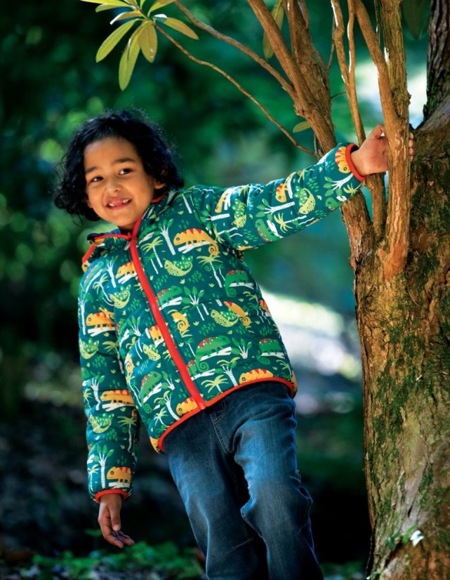 FRUGI Oboustranná voděodolná bunda Chameleon Forest