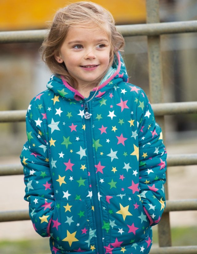 FRUGI Oboustranná voděodolná bunda Stars