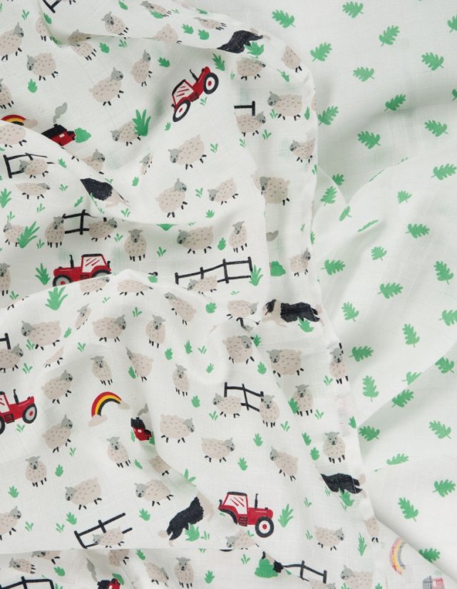FRUGI Mušelínová plenková osuška - 2-balení