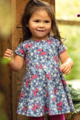 FRUGI šaty z BIO bavlny Skater DITSY